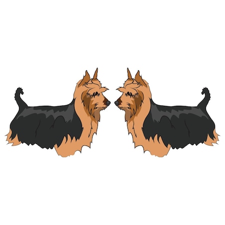 Silky Terrier Dog Decal, Dog Lover Decor Vinyl Sticker